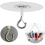 10Pcs Adhesive Ceiling Hook for Popcorn Concrete Ceiling Wall 5