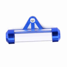 Universal Motorcycle Motorbike Secure Tax Disc Tube Cylindrical Holder Frame Waterproof Blue
