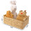 Large Wicker Baskets for Organizing Bathroom, with Wooden Handle 2