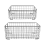 2Pcs Wire Storage Baskets with Handles, Metal Organizer Basket Bins 2