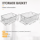 2Pcs Wire Storage Baskets with Handles, Metal Organizer Basket Bins 7