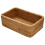 Hand-Woven Rectangular Rattan Wicker Basket Kitchen Household Tools-L 2