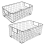 2Pcs Wire Storage Baskets with Handles, Metal Organizer Basket Bins 1