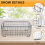 2Pcs Wire Storage Baskets with Handles, Metal Organizer Basket Bins 6
