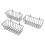 3 Pcs Wall Grid Panel Wire Basket,for Cabinet & Pantry Organization 2