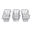 3 Pcs Wall Grid Panel Wire Basket,for Cabinet & Pantry Organization 3