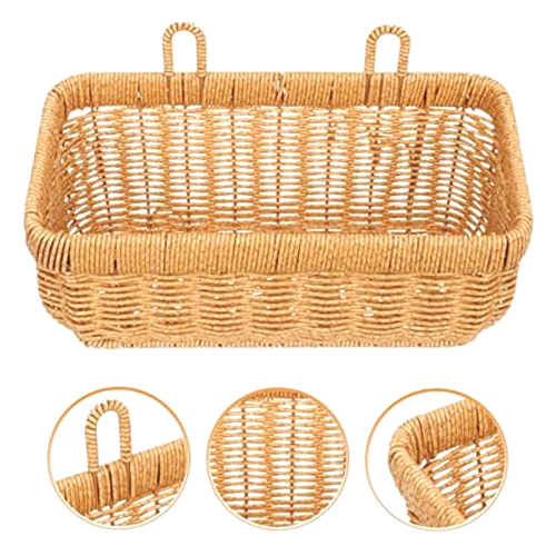 Ginger Garlic Storage Basket Wall Mount Basket Wicker Garlic Basket-B 2