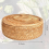 Round Rattan Boxes with Lid Hand-Woven Multi-Purpose Wicker Tray 6