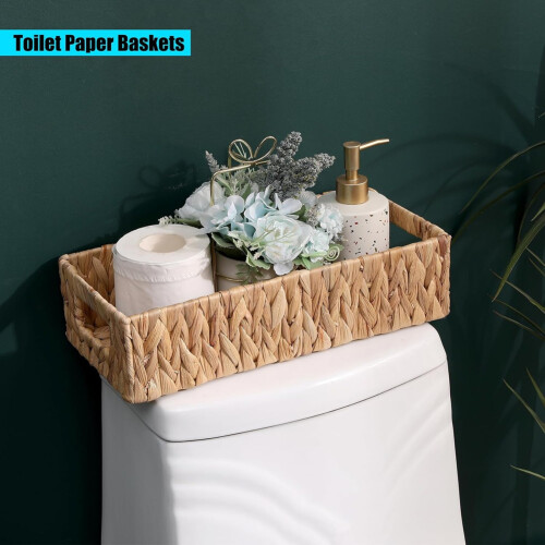 Wicker Storage Basket Water Hyacinth Basket, Storage Basket 2