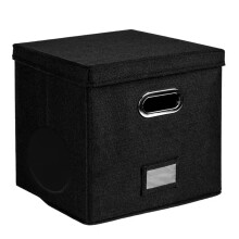 with Lids Handles Practical LP Record Organizer Boxes