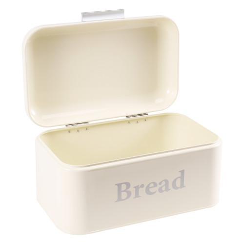 Vintage Bread Box Cupboard Iron Snack Box Desktop Storage Box White 1