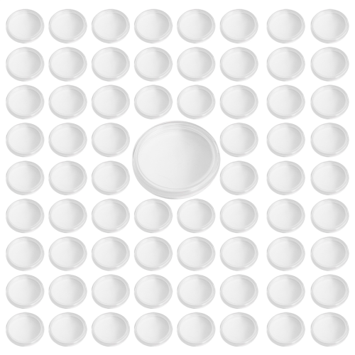 Caixas de moedas transparentes 100 unidades 1 oz 40 mm cápsulas estojos comemorativos 1