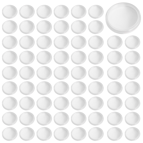 Caixas de moedas transparentes 100 unidades 1 oz 40 mm cápsulas estojos comemorativos 2