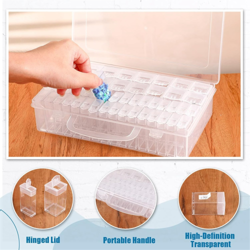 48 Slots Seed Storage Organizer in 2 Sizes with Label Stickers 2