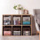 Fabric Cube Storage Box Transparent Storage Box Gray 3