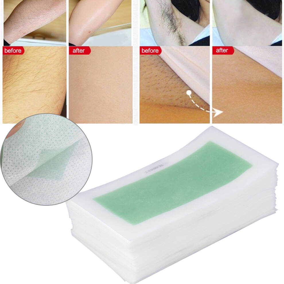 10Pcs/Set Leg Arm Armpit Hair Removal Depilatory Nonwoven Epilator Waxing Strip Cold Wax Paper