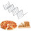 1Pc Practical Taco Holder 4 Wave Shape Stainless Steel Food Rack Hard Shells Kitchen Tools 6