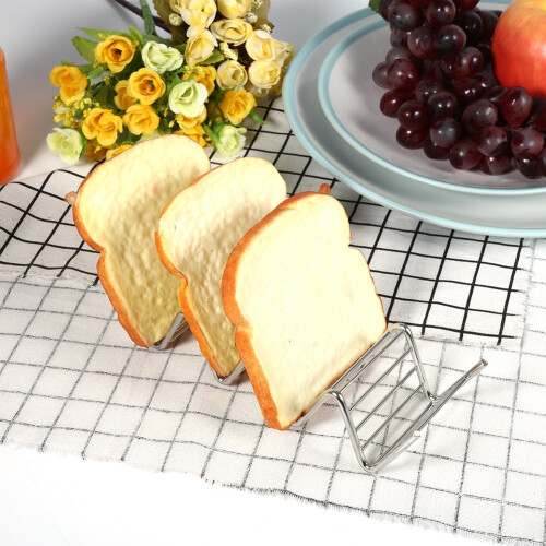 1Pc Practical Taco Holder 4 Wave Shape Stainless Steel Food Rack Hard Shells Kitchen Tools 2