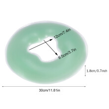 Silicone Pillow Massager Beauty Care Soft Silicon Massage Face Spa Cushion Pad Light Green