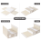Bed Sheet Storage Box Clothing Sheet Organizer Wardrobe Gray 5
