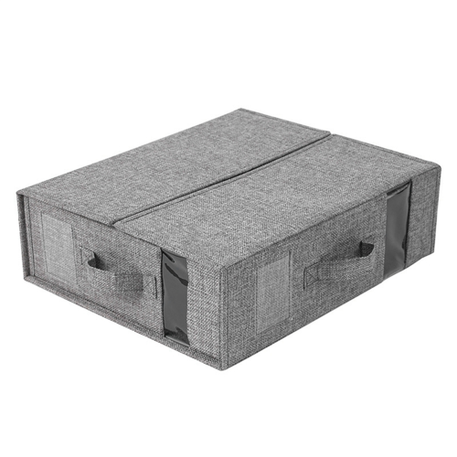 Bed Sheet Storage Box Clothing Sheet Organizer Wardrobe Gray