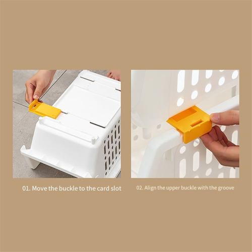 Plastic Stackable Storage Box Small Open Front Storage Box 2