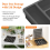 Silverware Organizer with Lid,Covered Utensil Tray Black 4