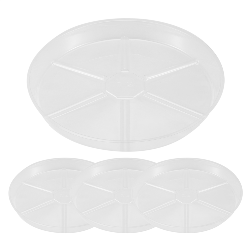 4 unidades de pires para plantas de 12 polegadas, bandeja para plantas mais grossa, vaso de flores para jardim 1