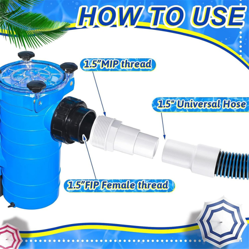 Swimming Pool Filter Hose Replacement Kit,for Filter,Pump,Vacuum 2