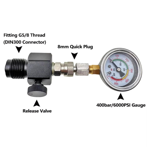 G5/8 Scuba Cylinder Pressure Test Checker 1