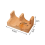 2Pcs Wood Sushi Tacos Holder Tray Plates Serving Dish Divider 6