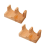 2Pcs Wood Sushi Tacos Holder Tray Plates Serving Dish Divider 1