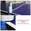 Retractable Table Tennis Net Replacement Lightweight to Carry (grey and blue) 3