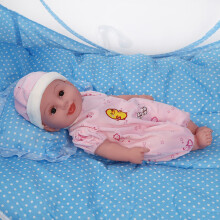 Portable Foldable Bed Net Crib Cradle Tent with Pillow for Baby Infant Blue