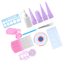 11-in-1 Papierquilling-Werkzeugset für DIY-Basteleien, 485g, bunt gemischt