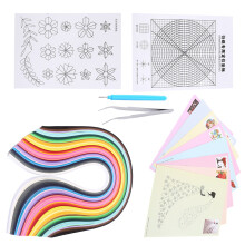 6-in-1 Quilling-Papierbastelset mit 500 Streifen, Werkzeugen & Zubehör
