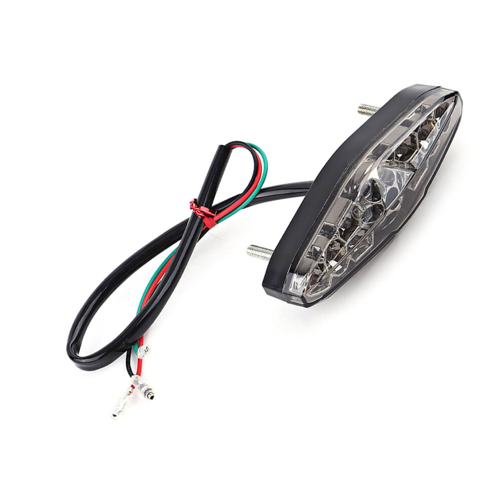 12V 15 Led Motorcycle Brake Stop Running Tail Rear Atv Dirt Bike Universal Smoke Light 8701324411412
