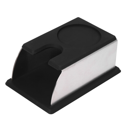 Edelstahl-Kaffeepress-Stand Halter 14x7,5x6,5cm Schwarz 1