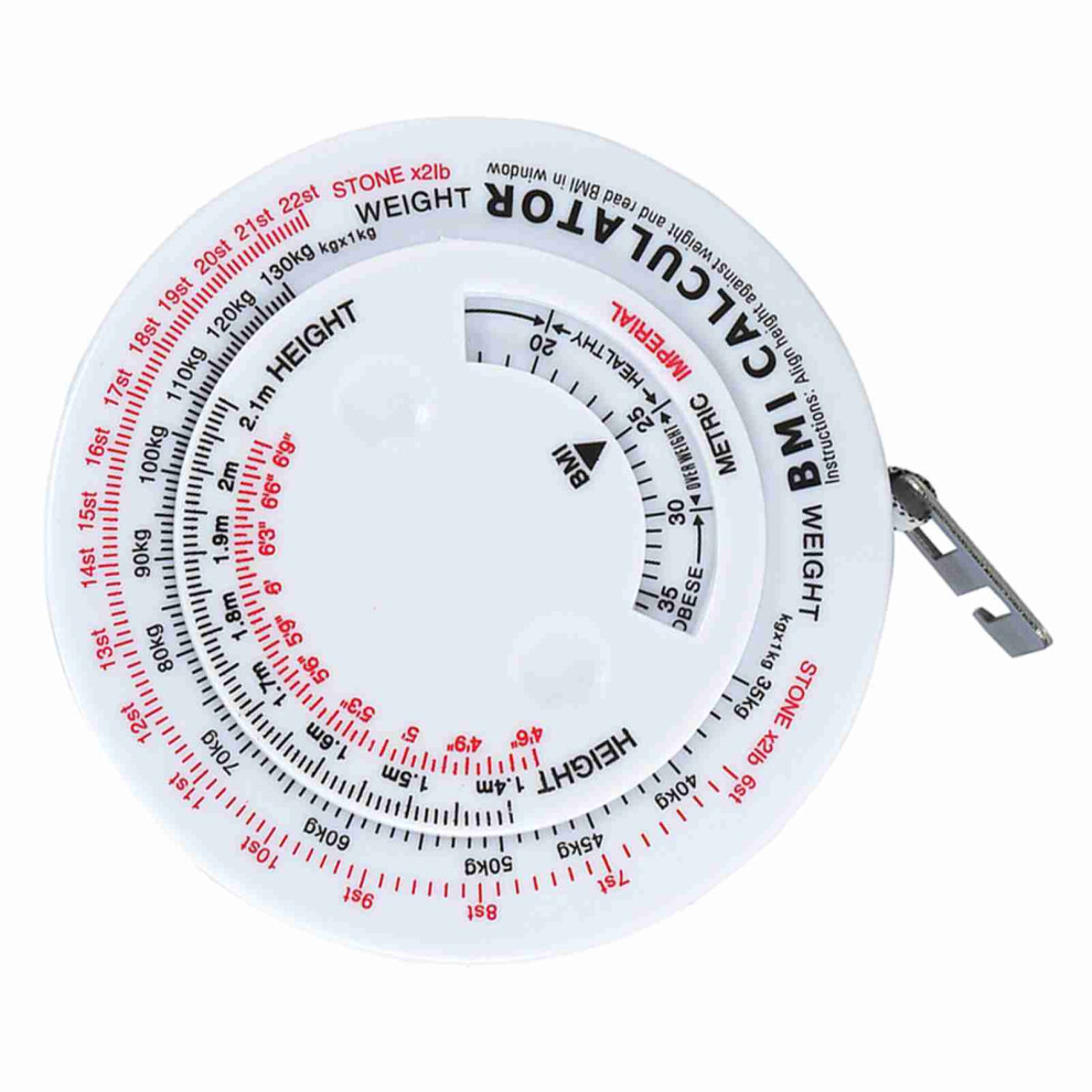 Beauty Body Mass Index Round Fat Measurement Measure Fitness Measuring Body Retractable Tape