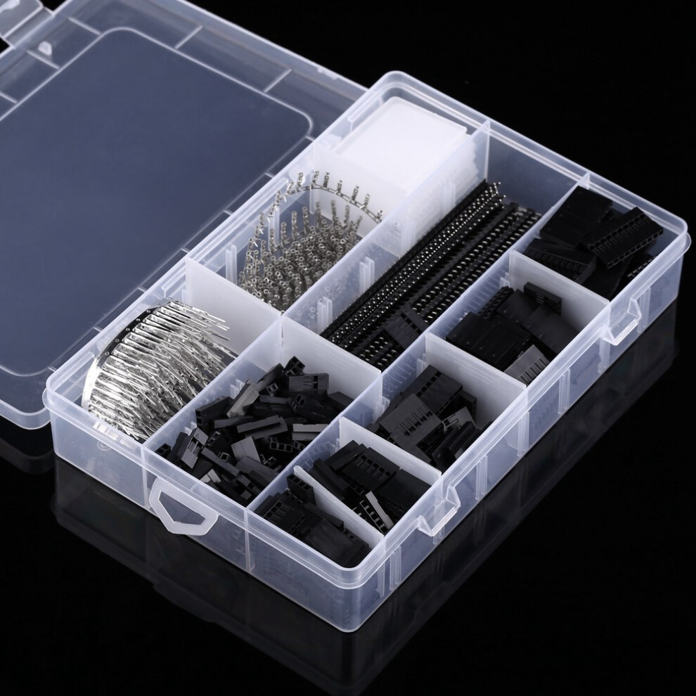 1450Pcs 2.54Mm Male Female Pin Connector And Housing Header Kit For Making Jump Wire 8471324413135