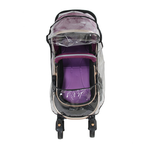 1PC PVC Universal Waterproof Baby Stroller Rain Cover Dust Wind Shield Pram Accessory 2