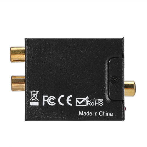 Conversor De Audio Digital Optico A Analogico Coaxial Adaptador RCA Convertidor 2