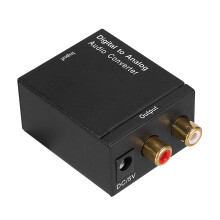 Conversor De Audio Digital Optico A Analogico Coaxial Adaptador RCA Convertidor