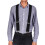 Mens Clip On Suspenders 50mm Y Shape Adjustable Durable Braces 5