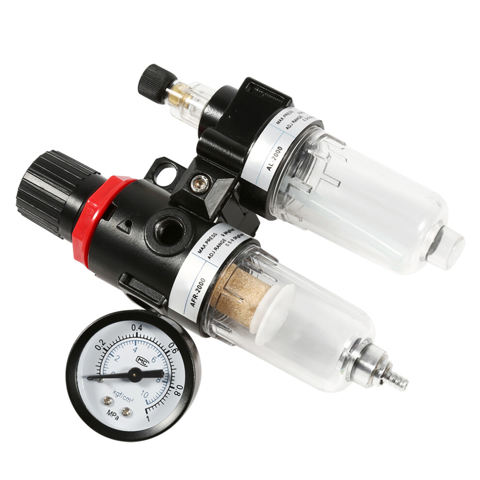 Air Filter Pressure Regulator,Oil Water Separator Trap Air Compressor Filter Airbrush Compresso 3481324414969