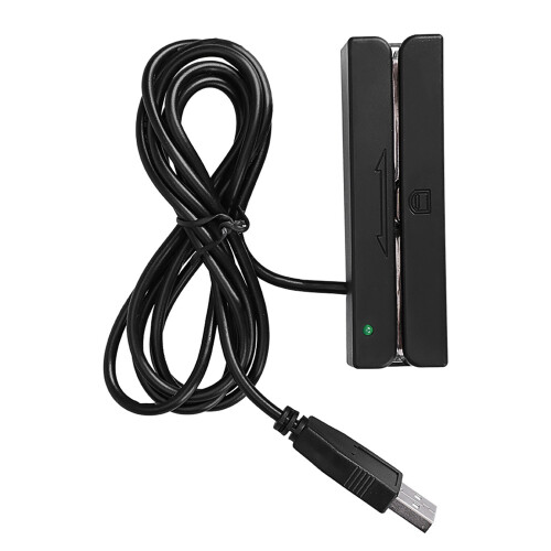 USB MSR90 3 Tracks Hi‑Co Magnetic Stripe Credit Card Swipe Reader