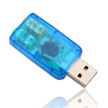 USB 2.0 Virtual External Mic Speaker 3D 5.1 Channel Audio PC Sound Card Adapter