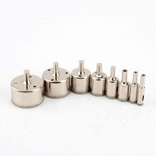 Diamantbeschichteter Fliesensäge-Set 8 Stück 10mm-50mm für Keramik- und Marmorbohrungen