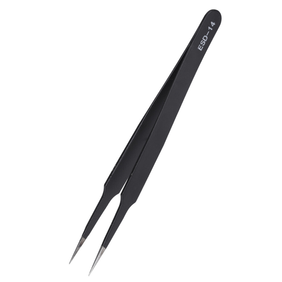 Hot ESD 14 Safe Anti static Stainless Steel Tweezers Maintenance Repair Set