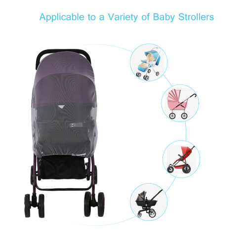 Lovely Baby Stroller Pushchair Mosquito Insect Net Safe Mesh Pram Protector 2